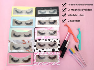 10 Pairs of Magnet Russian Lashes Set