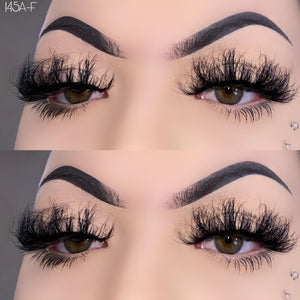 145A-F 25mm Mink Fluffy Russian Lashes