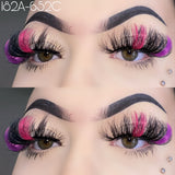 182A-652C Color Mink Lashes 25mm