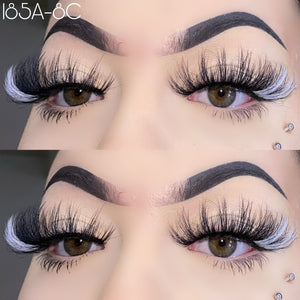 185A-8C Color Mink Lashes 25mm