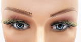 X160-01C  Cat Eye Vegan Color Lashes 15mm X Styles