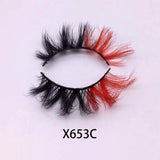 X653C Color Vegan Lashes 15mm