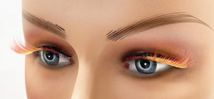 X160-06C  Cat Eye Vegan Color Lashes 15mm X Styles