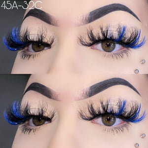 45A-32C Color Mink Lashes 25mm