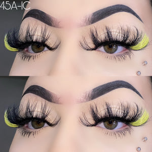 45A-1C Color Mink Lashes 25mm