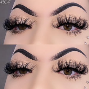 45C-F 25mm Mink Fluffy Russian Lashes