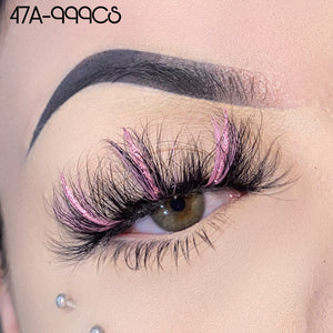 47A-999CS Glitter Mink Lashes 25mm