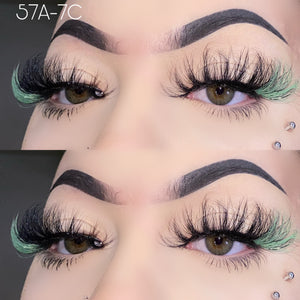 57A-7C Color Mink Lashes 25mm