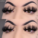 649A-F 25mm Mink Fluffy Russian Lashes