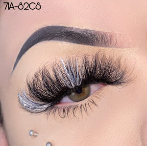 71A-82CS Glitter Mink Lashes 25mm