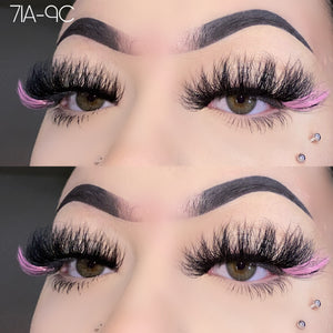 71A-9C Color Mink Lashes 25mm