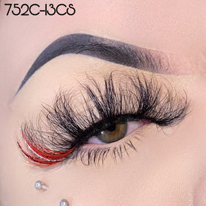 752C-13CS Glitter Mink Lashes 25mm