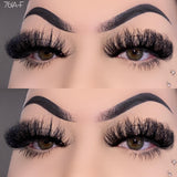 761A-F  25mm Mink Fluffy Russian Lashes