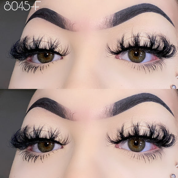 8045-F 20mm Mink Fluffy Russian Lashes