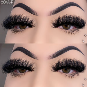 804A-F 25mm Mink Fluffy Russian Lashes