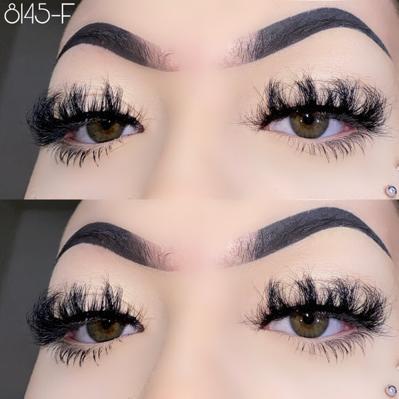 8145-F 20mm Mink Fluffy Russian Lashes