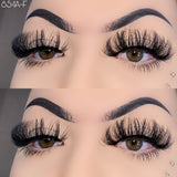 854A-F 25mm Mink Fluffy Russian Lashes