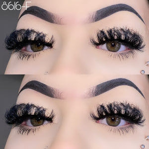 8616-F 20mm Mink Fluffy Russian Lashes