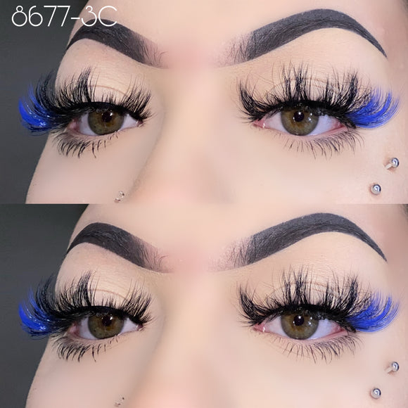 8677-3C Color Mink Lashes 20mm