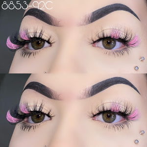 8853-92C Color Mink Lashes 20mm