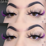 8A-6C Color Mink Lashes 25mm