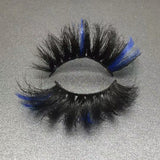 609A-32C  Color Mink Lashes 25mm