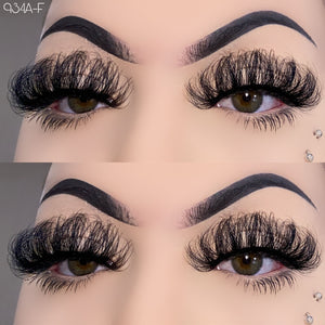 934A-F  25mm Mink Fluffy Russian Lashes