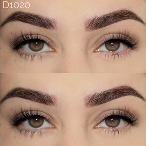 D1020  Vegan Half Lashes 12mm D Styles