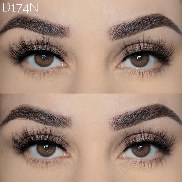 D174N Vegan Lashes 15mm D Styles