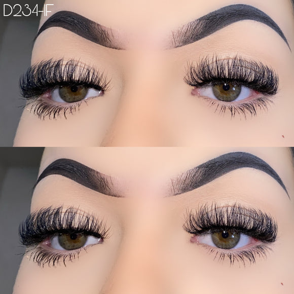 D234-1F Fluffy Vegan Lashes 15mm D Styles