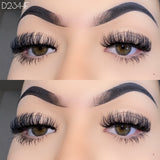 D234-1F Fluffy Vegan Lashes 15mm D Styles