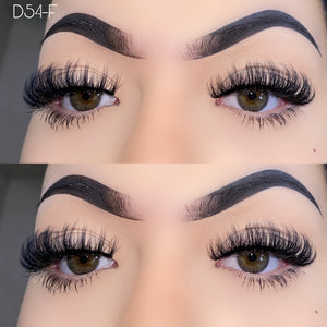 D54-F Fluffy Vegan Lashes 15mm D Styles