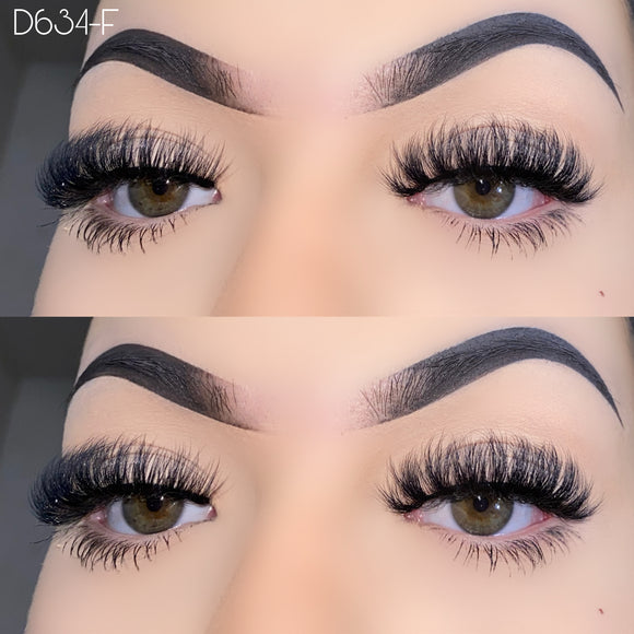 D634-F Fluffy Vegan Lashes 15mm D Styles