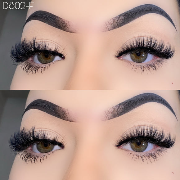 D802-F Fluffy Vegan Lashes 15mm D Styles