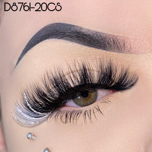 D8761-20CS Glitter Vegan Lashes 20mm