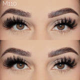 M110  Mink Half Lashes 15mm M Styles