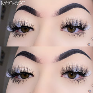 M619-82C  Color Mink Lashes 15mm