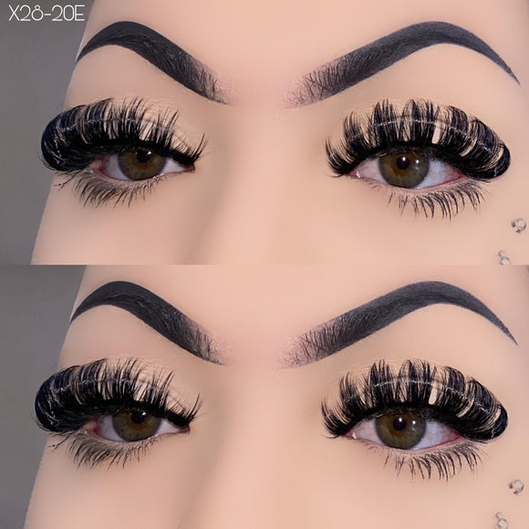 X28-20E 20mm Vegan Russian Lashes