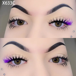 X633C Color Vegan Lashes 15mm