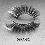 697A-8C Color Mink Lashes 25mm